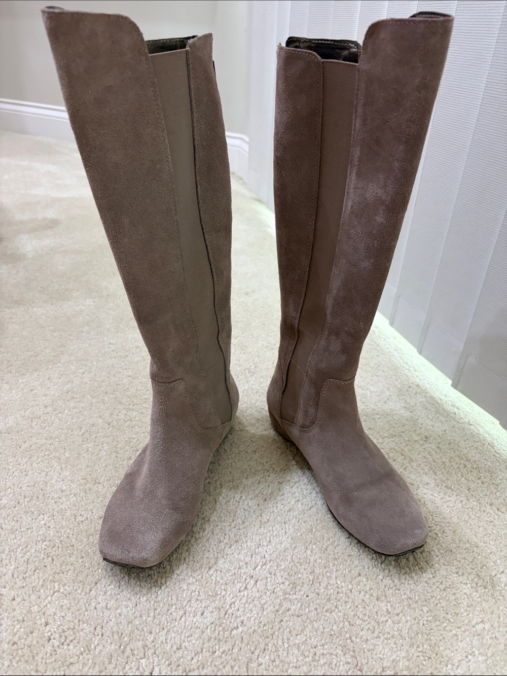 Kenneth Cole Reaction Over-the-Knee vintage Suede Boots in Taupe